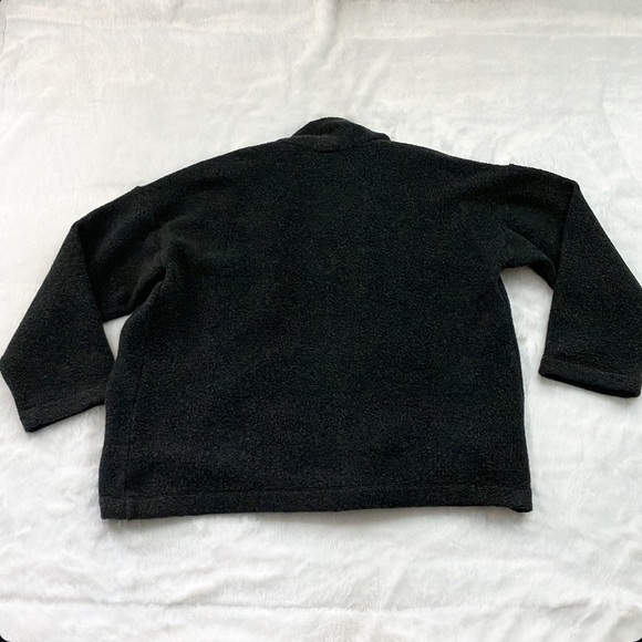 NWOT Charcoal Gray Eileen Fisher Boucle Wool Knit High Collar Jacket Coat - Picture 8 of 11